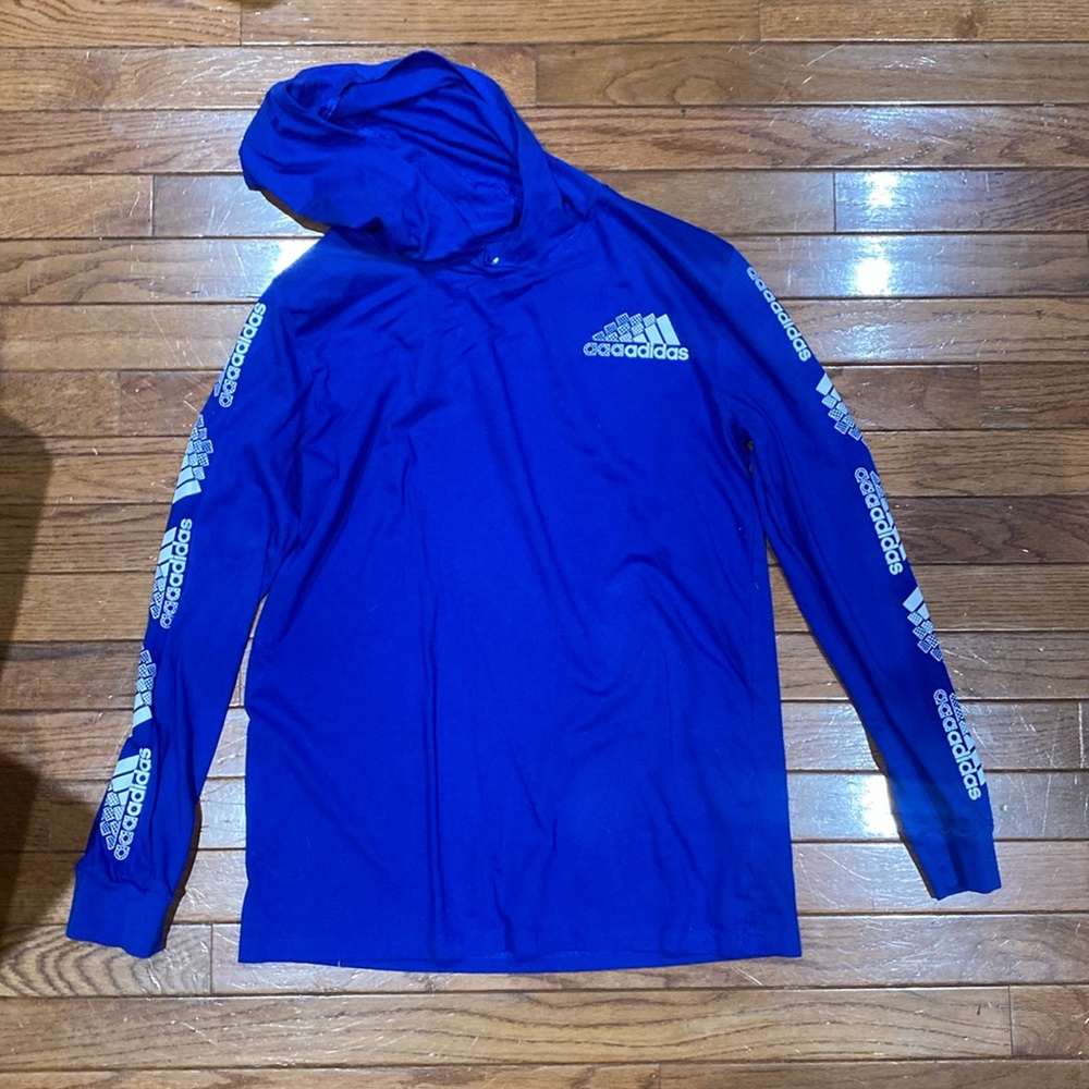 Large 14-16 Boys slightly used long sleeve t-shirt blue